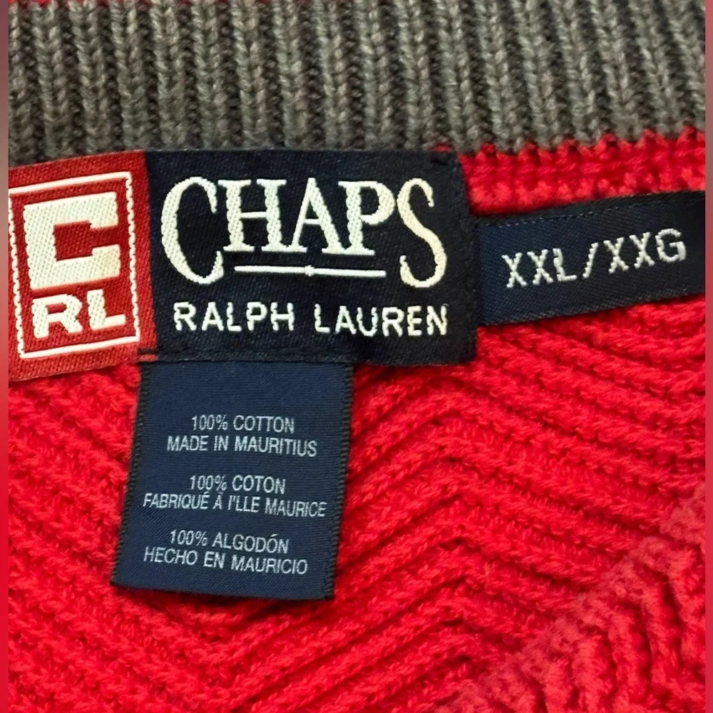 VTG 90's Men's Chaps Ralph Lauren Cotton Sweater - Size XXL
